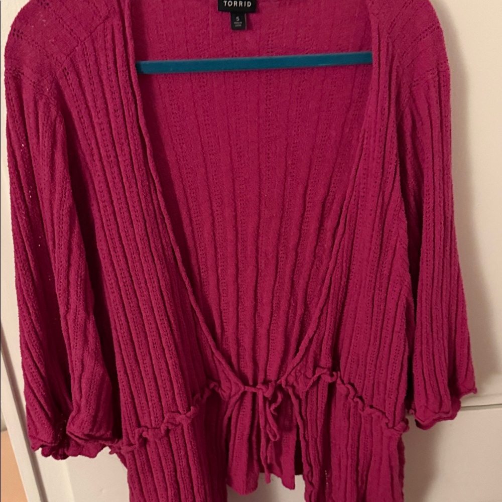 Torrid Fuchsia Cardigan Sweater